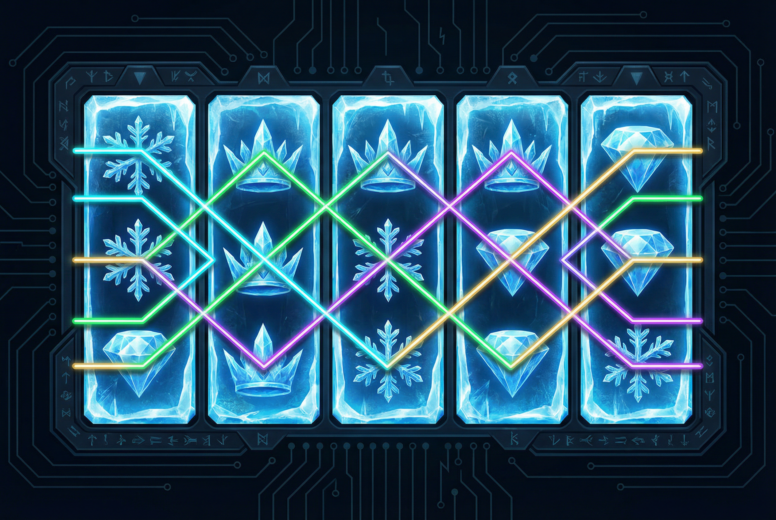 冰川角子机赔付线图解 - 赏金女王试玩